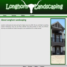 Long Horn Lanscaping Website